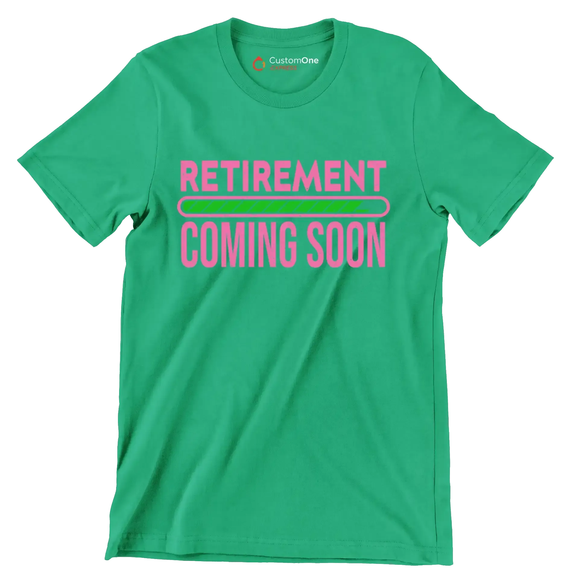 Retirement coming soon - Retirement Themed T-Shirt-Green-S-Custom One Express