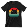 Retro Cat Vintage Cat - Cat Themed T-Shirt-Black-S-Custom One Express