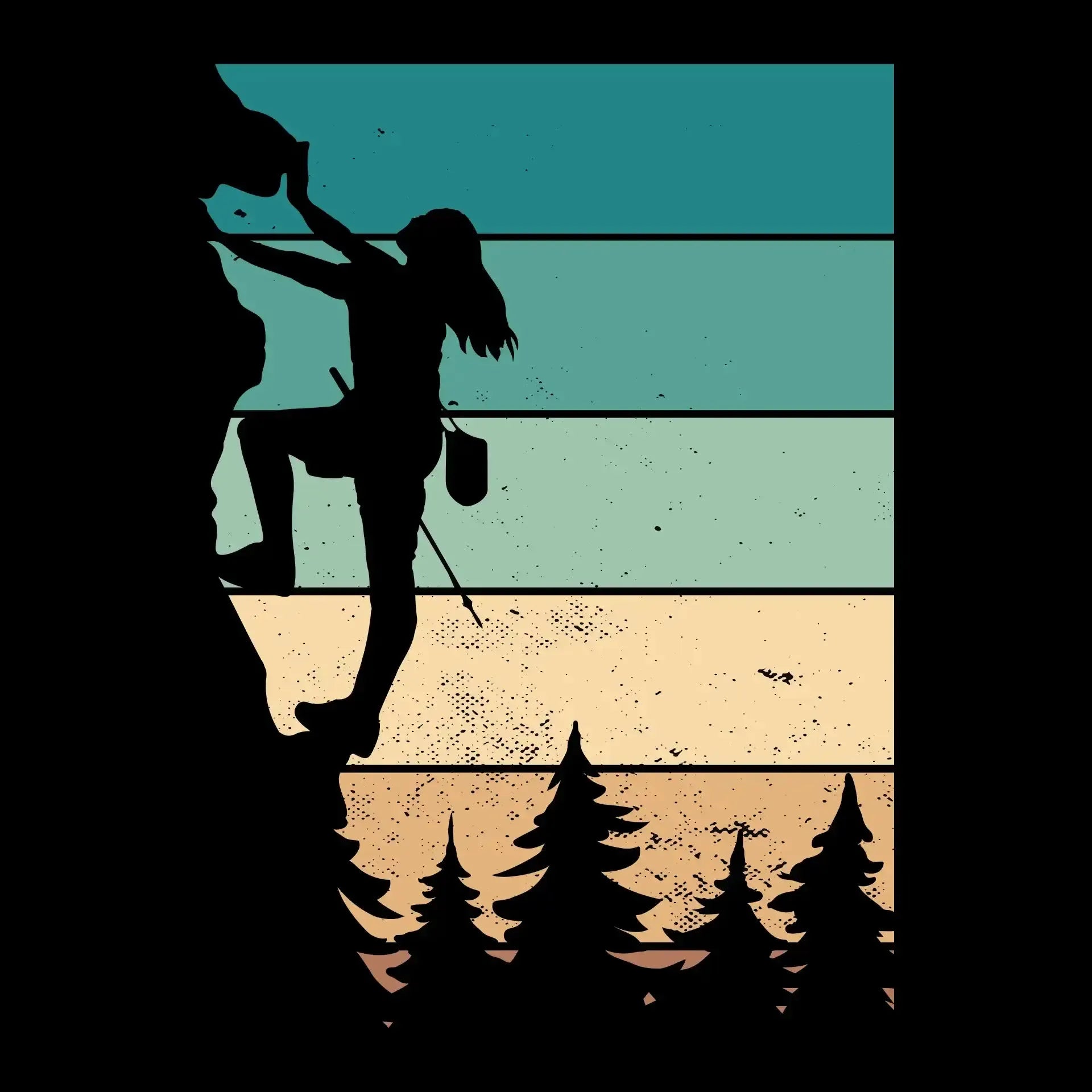 Rock Climbing Adventure T-Shirt – Reach New Heights - Hiking Themed T-Shirt-Black-S-Custom One Express