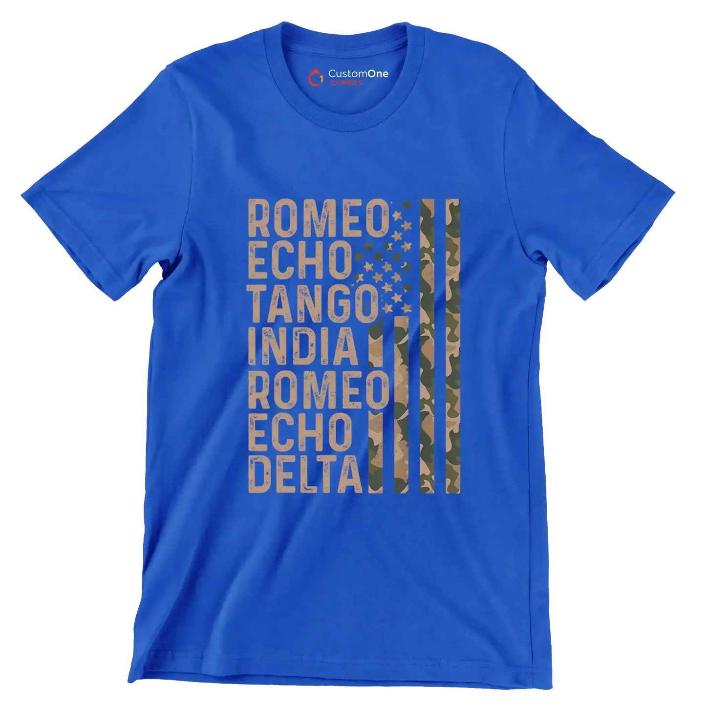 Romeo echo tango india romeo echo delta - Retirement Themed T-Shirt-Blue-S-Custom One Express