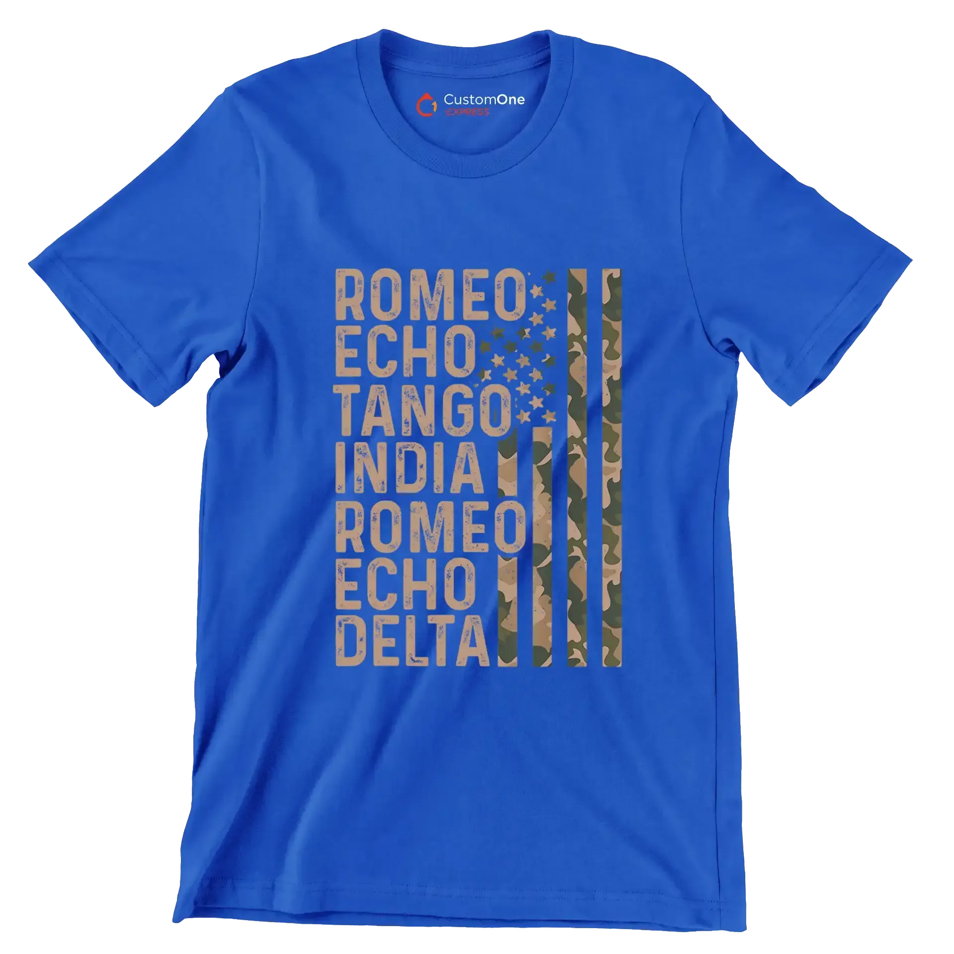 Romeo echo tango india romeo echo delta - Retirement Themed T-Shirt-Blue-S-Custom One Express
