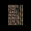 Romeo echo tango india romeo echo delta - Retirement Themed T-Shirt-Black-S-Custom One Express