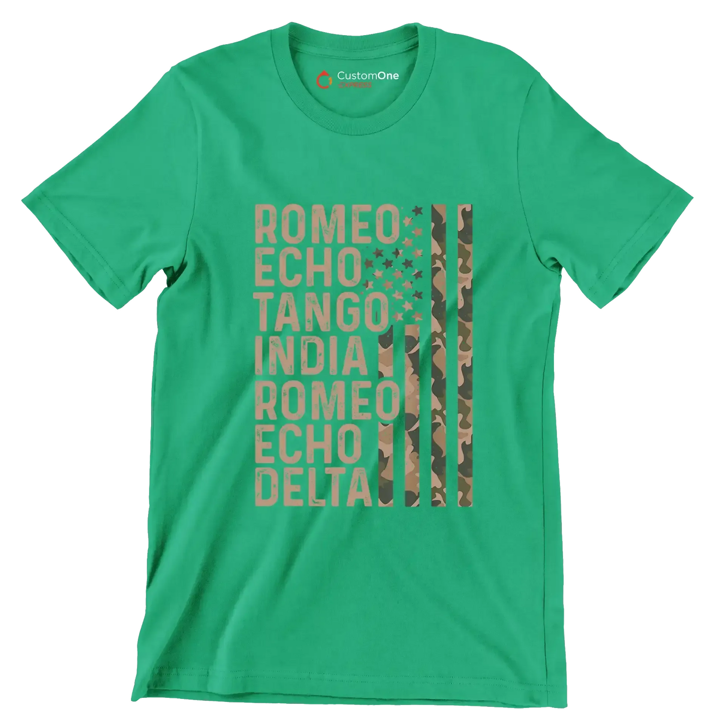 Romeo echo tango india romeo echo delta - Retirement Themed T-Shirt-Green-S-Custom One Express