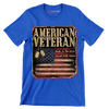 american veteran made in the usa served with honor - Veterans Themed T-Shirt