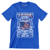 American veteran is someone who wrote a blank check made payable to united states of america for an amount of up to and including their life - Veterans Themed T-Shirt