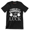 Rub my shamrocks for luck - St. Patrick's Day T-Shirt-Black-S-Custom One Express