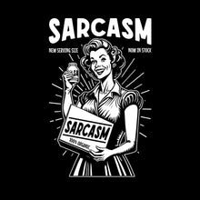Sarcasm new serving size now in stock 100% organic - Retro Themed T-Shirt-Black-S-Custom One Express
