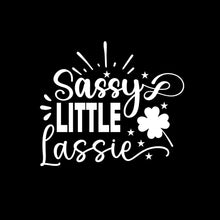 Sassy Little Lassie - St. Patrick's Day T-Shirt-Black-S-Custom One Express