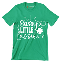 Sassy Little Lassie - St. Patrick's Day T-Shirt-Green-S-Custom One Express