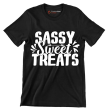 Sassy sweet treats - Sarcasm Themed T-Shirt-Black-S-Custom One Express