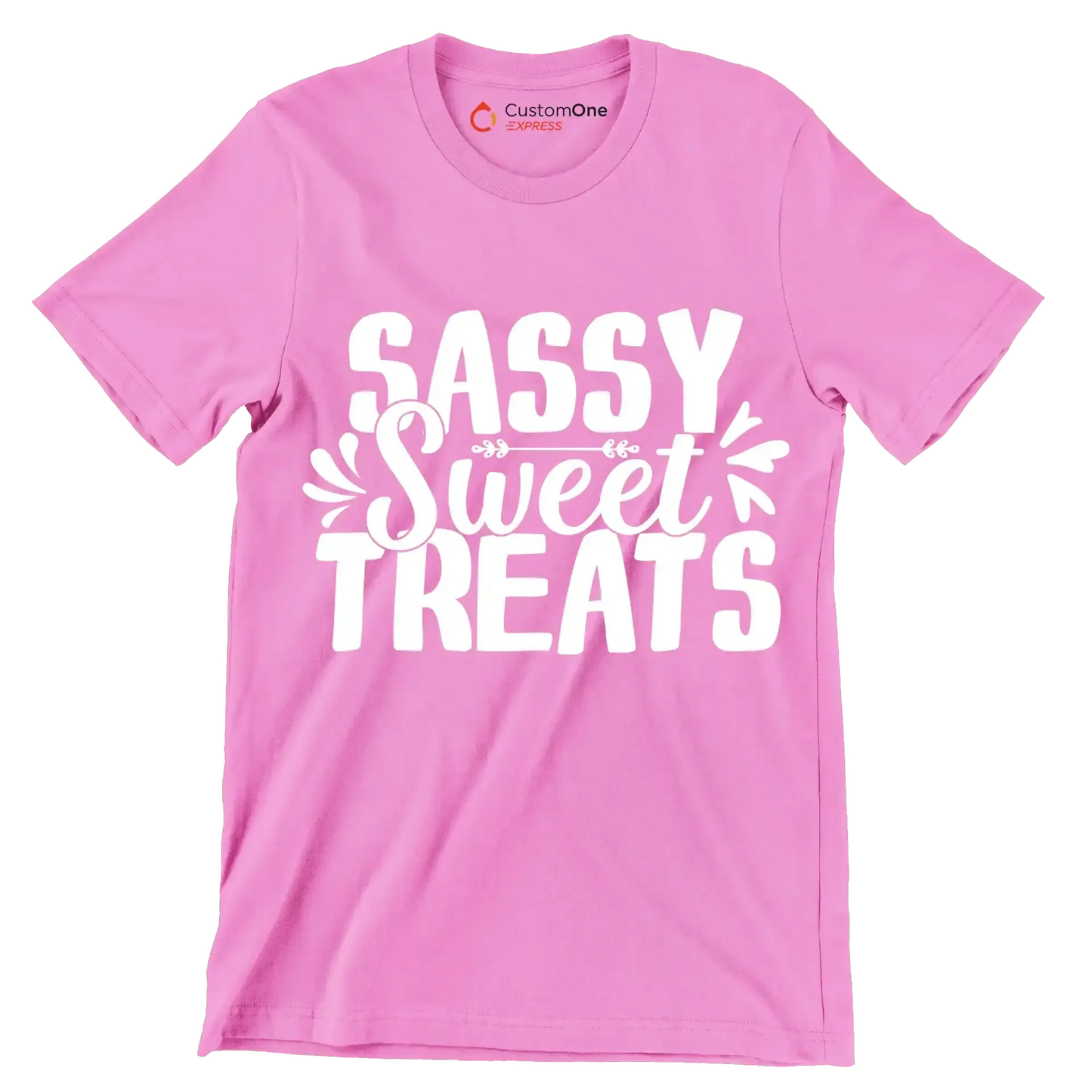 Sassy sweet treats - Sarcasm Themed T-Shirt-Pink-S-Custom One Express