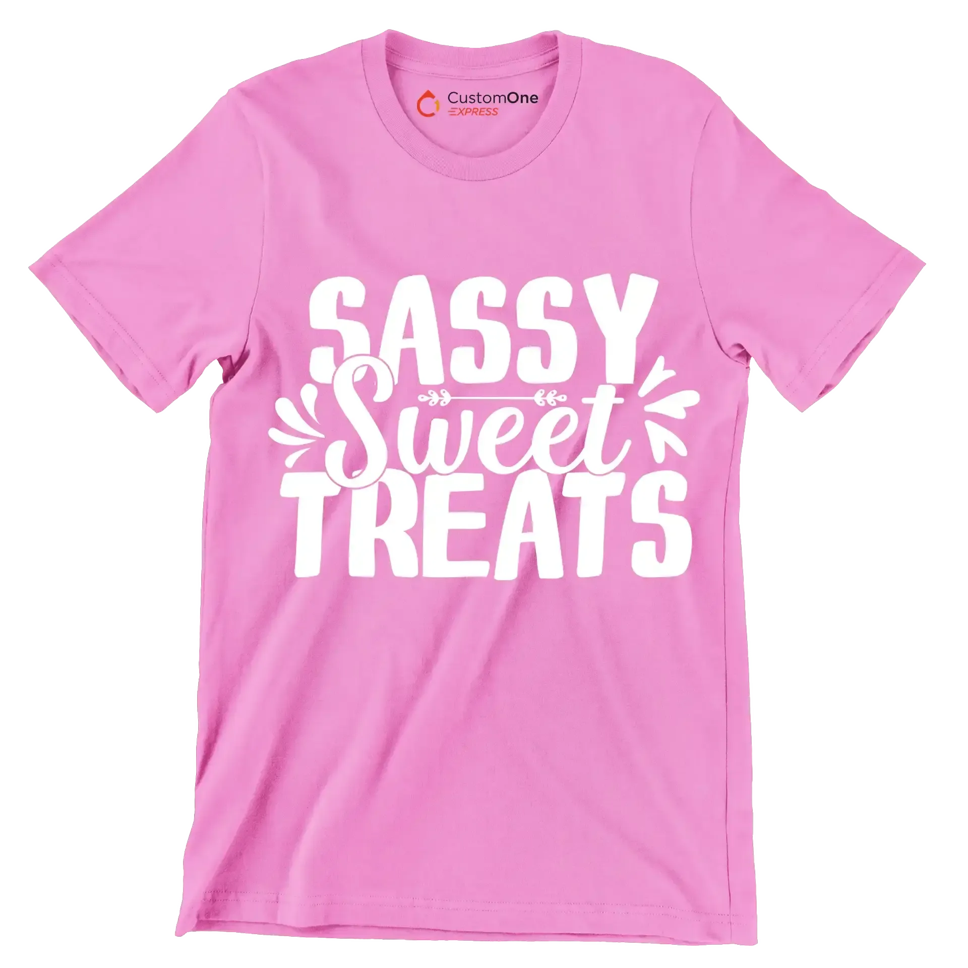 Sassy sweet treats - Sarcasm Themed T-Shirt-Pink-S-Custom One Express