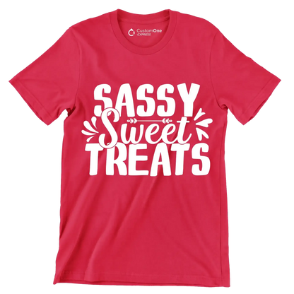 Sassy sweet treats - Sarcasm Themed T-Shirt-Red-S-Custom One Express