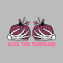 Save The Pumpkins - Breast Cancer Awareness T-Shirt-Black-S-Custom One Express