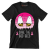 Save the BOO BEES - Breast Cancer Awareness T-Shirt-Black-S-Custom One Express