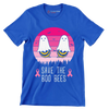 Save the BOO BEES - Breast Cancer Awareness T-Shirt-Blue-S-Custom One Express