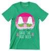 Save the BOO BEES - Breast Cancer Awareness T-Shirt-Green-S-Custom One Express