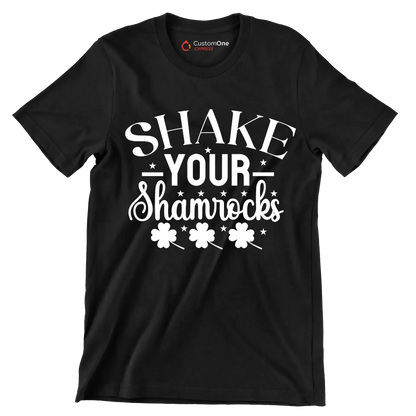 Shake Your Shamrocks - St. Patrick's Day T-Shirt-Black-S-Custom One Express
