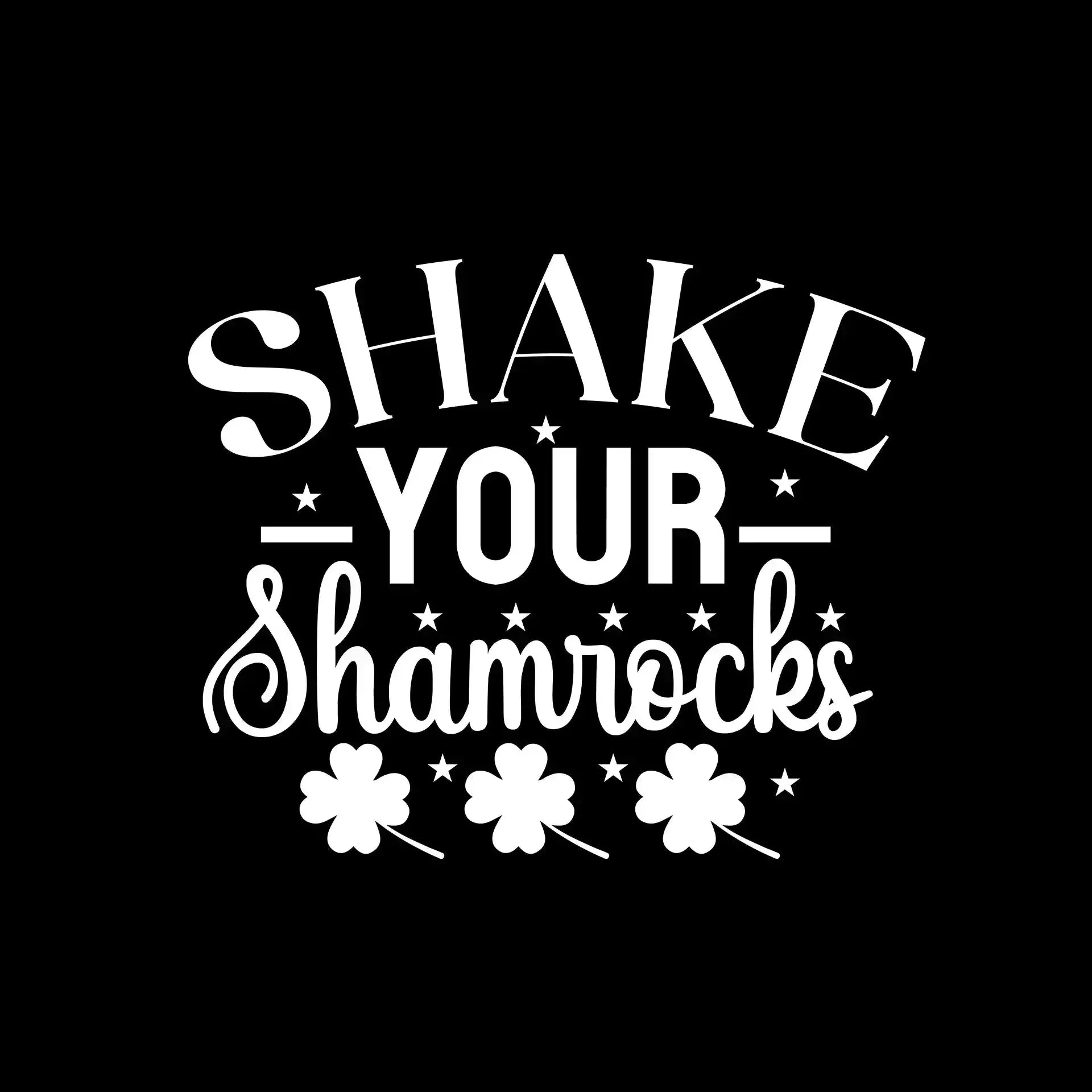 Shake Your Shamrocks - St. Patrick's Day T-Shirt-Black-S-Custom One Express