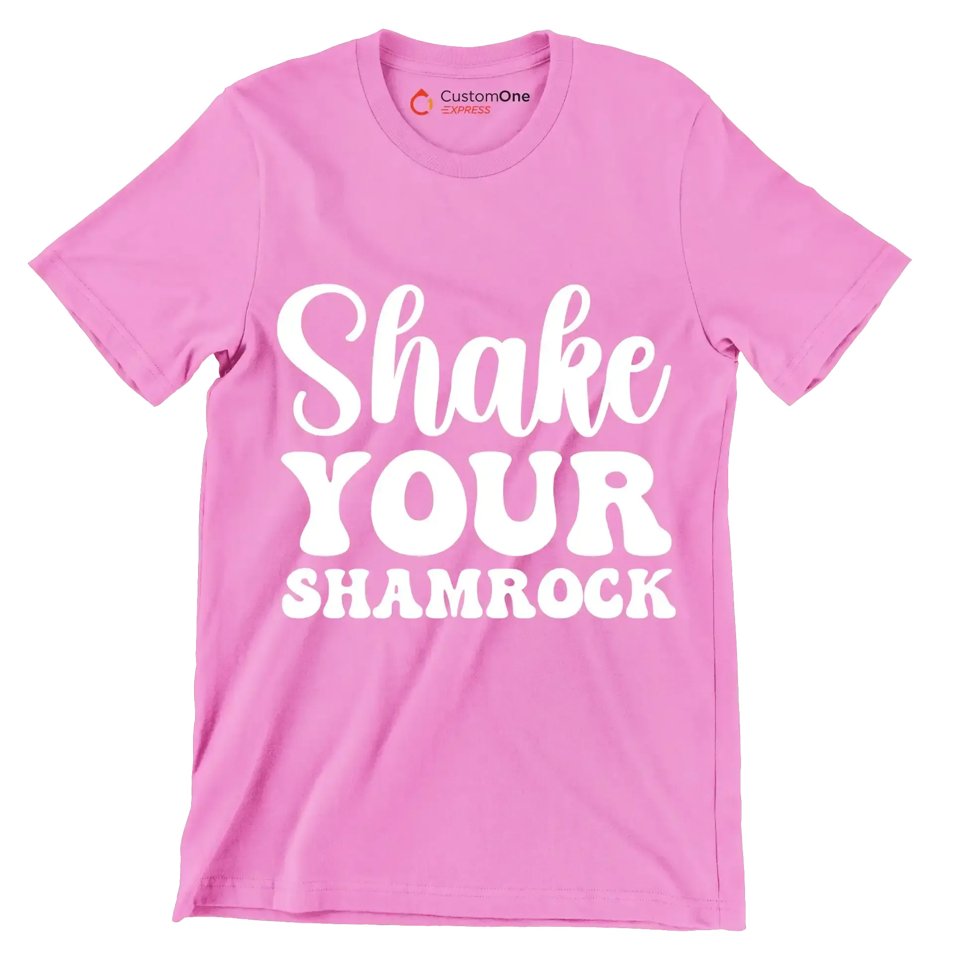Shake your shamrock - St. Patrick's Day T-Shirt-Pink-S-Custom One Express