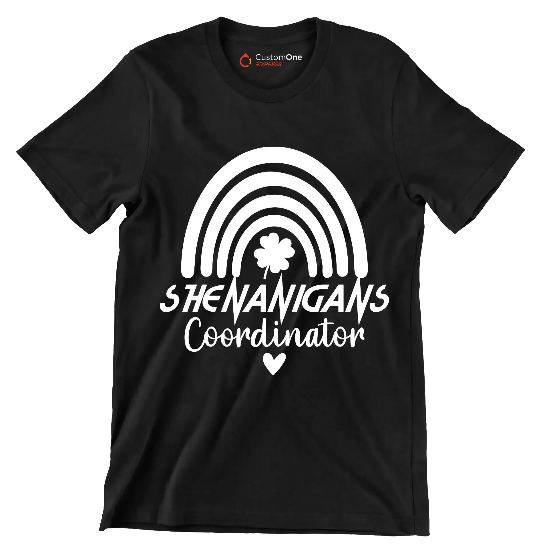 Shenanigans Coordinator - St. Patrick's Day T-Shirt-Black-S-Custom One Express