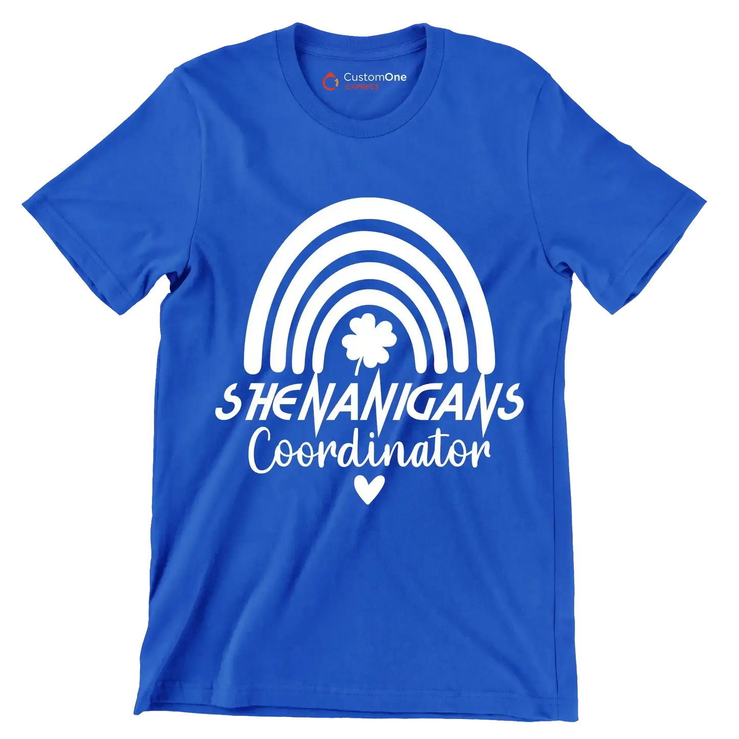 Shenanigans Coordinator - St. Patrick's Day T-Shirt-Blue-S-Custom One Express