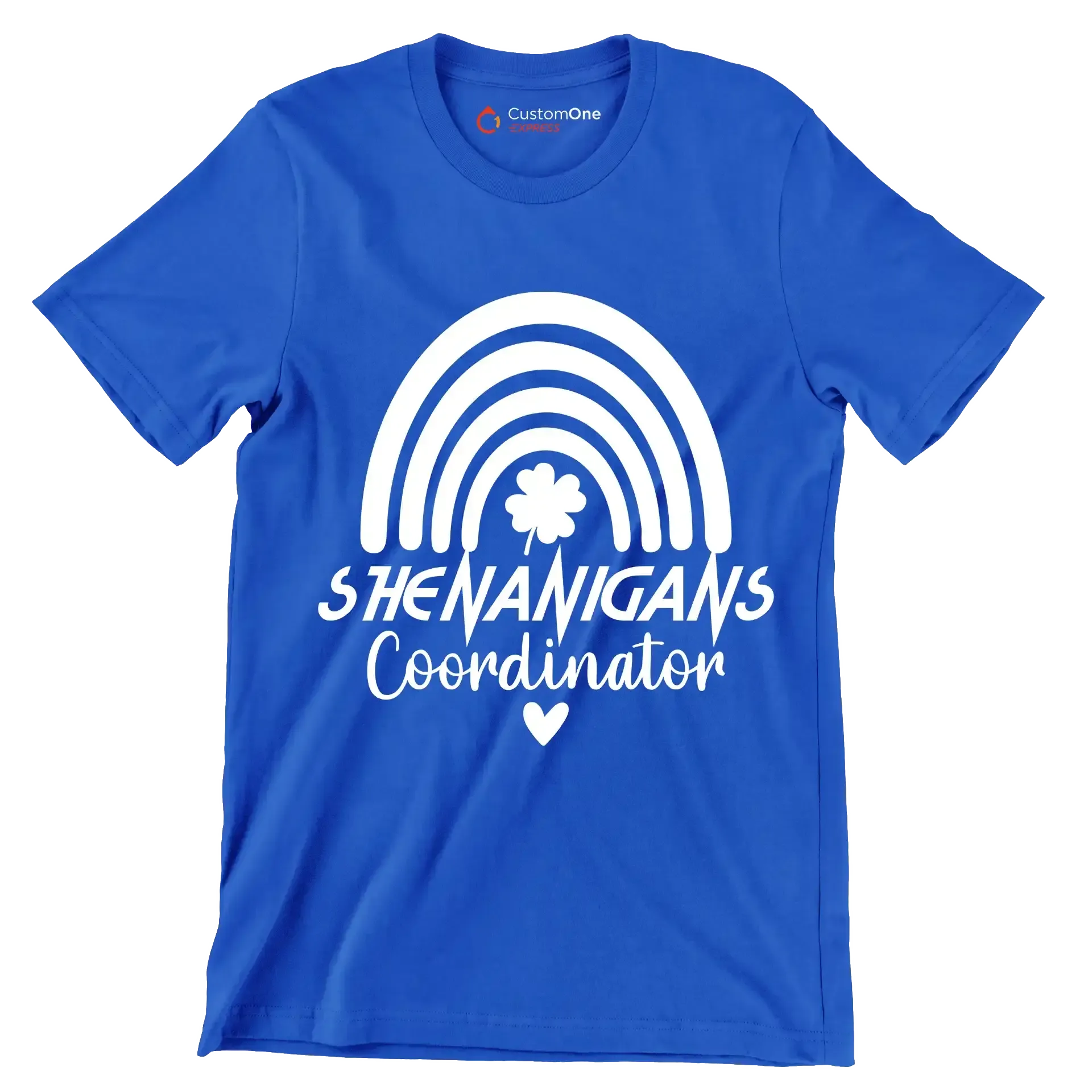 Shenanigans Coordinator - St. Patrick's Day T-Shirt-Blue-S-Custom One Express