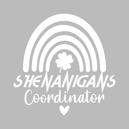 Shenanigans Coordinator - St. Patrick's Day T-Shirt-Black-S-Custom One Express