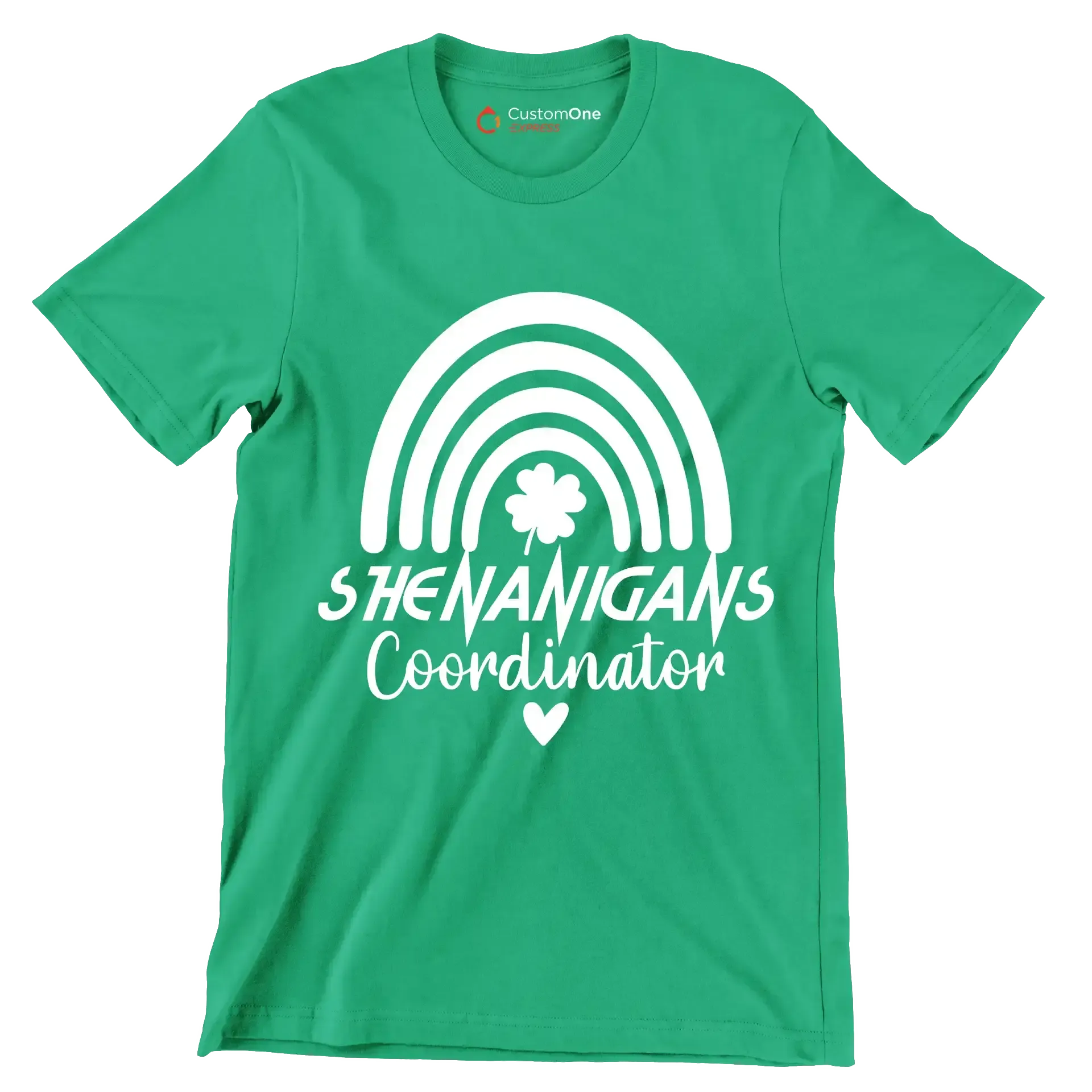 Shenanigans Coordinator - St. Patrick's Day T-Shirt-Green-S-Custom One Express