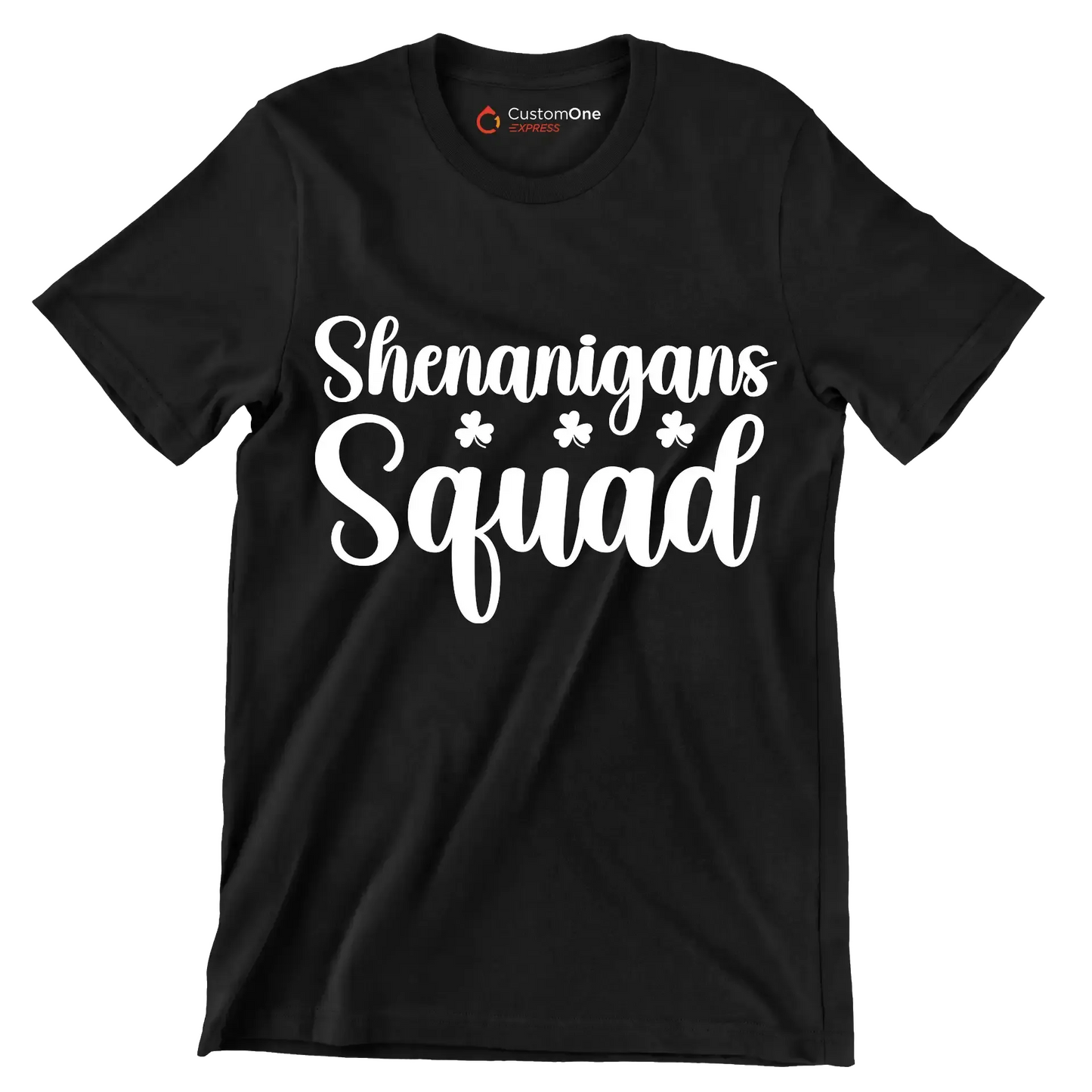 Shenanigans squad - St. Patrick's Day T-Shirt-Black-S-Custom One Express