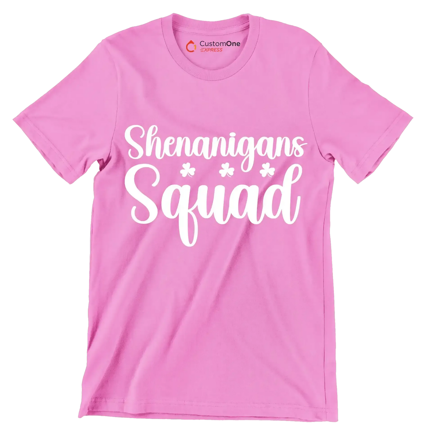 Shenanigans squad - St. Patrick's Day T-Shirt-Pink-S-Custom One Express