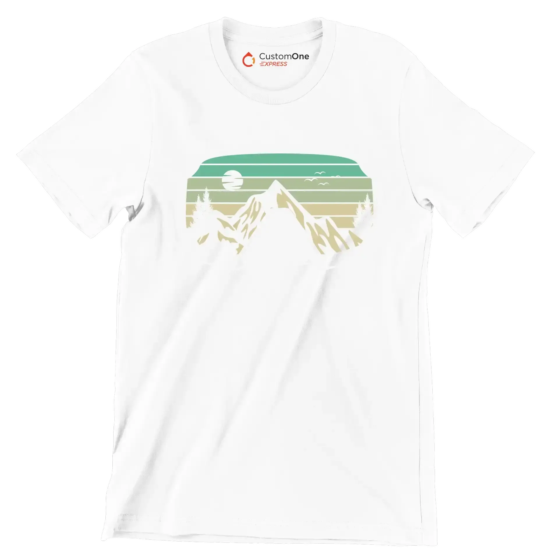 Ski Goggles Mountain T-Shirt – Adventure in Every View - Hiking Themed T-Shirt-White-S-Custom One Express