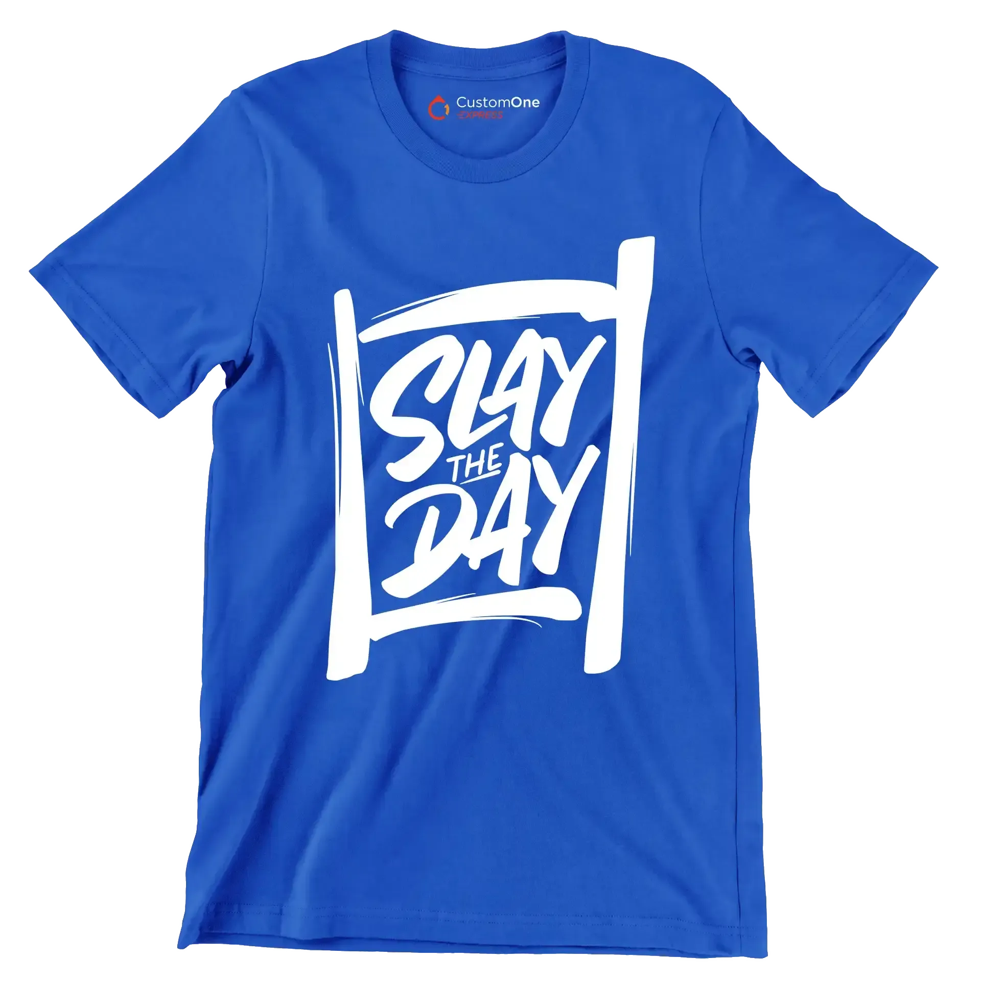 Slay the day - Sarcasm Themed T-Shirt-Blue-S-Custom One Express