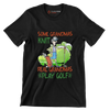 Some Grandmas Knit Real Grandmas Play Golf - Golf Themed T-Shirt-Black-S-Custom One Express