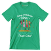 Some Grandmas Knit Real Grandmas Play Golf - Golf Themed T-Shirt-Green-S-Custom One Express