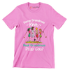 Some Grandmas Knit Real Grandmas Play Golf - Golf Themed T-Shirt-Pink-S-Custom One Express