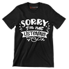 Sorry I'm not listening - Sarcasm Themed T-Shirt-Black-S-Custom One Express