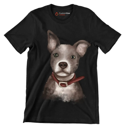 Staffordshire_Bull_Terrier - Dog Themed T-Shirt-Black-S-Custom One Express