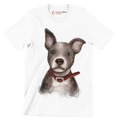 Staffordshire_Bull_Terrier - Dog Themed T-Shirt-White-S-Custom One Express
