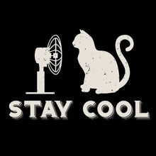 Stay cool - Cat Themed T-Shirt-Black-S-Custom One Express