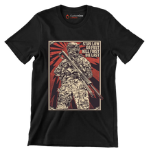 Stay low go fast kill first die last - Veterans Themed T-Shirt-Black-S-Custom One Express