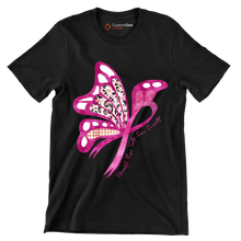 Strength hope faith love courage - Breast Cancer Awareness T-Shirt-Black-S-Custom One Express