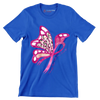 Strength hope faith love courage - Breast Cancer Awareness T-Shirt-Blue-S-Custom One Express