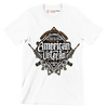Strong and brave moving ahead loving and loyal intelligent and curious american veteran fearless for freedom - Veterans Themed T-Shirt-White-S-Custom One Express