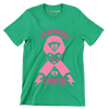 Stronger than cancer - Breast Cancer Awareness T-Shirt-Green-S-Custom One Express