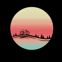 Sunset Ride T-Shirt – Serenity for Cyclists - Bicycle Themed T-Shirt-Black-S-Custom One Express