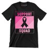 Support Squad - Breast Cancer Awareness T-Shirt-Black-S-Custom One Express