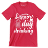 Support day drinking - St. Patrick's Day T-Shirt-Red-S-Custom One Express