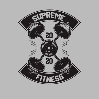 Supreme Fitness 20 20 Barbell 15.9 Kilos 35 Lbs - Gym Themed T-Shirt-Blue-S-Custom One Express