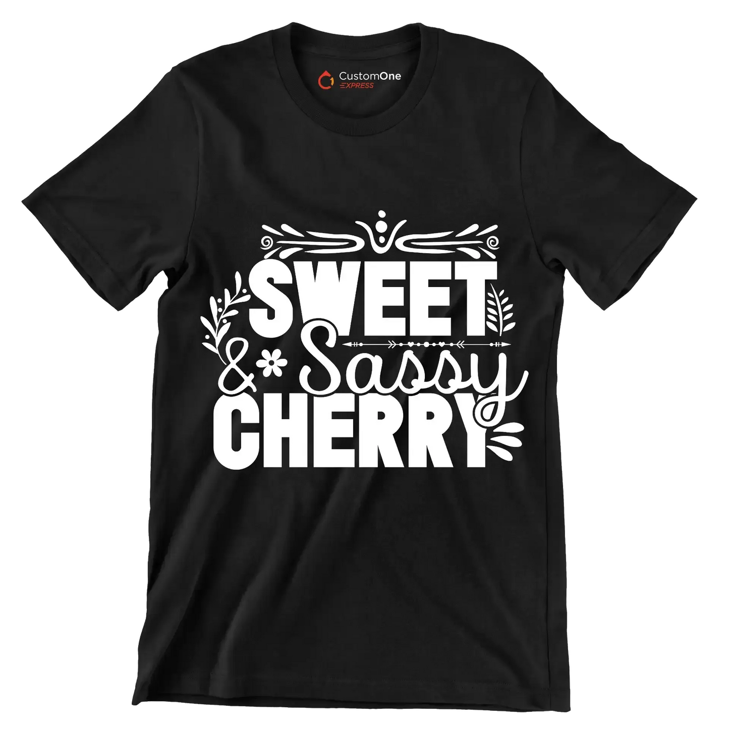 Sweet & sassy cherry - Sarcasm Themed T-Shirt-Black-S-Custom One Express